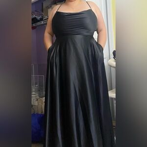 Black evening gown WITH POCKETS!!